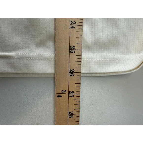 Coolibar Womens UPF 50+ Long Sleeve Polo Shirt Cream Size Large Cooltect - Picture 5 of 9